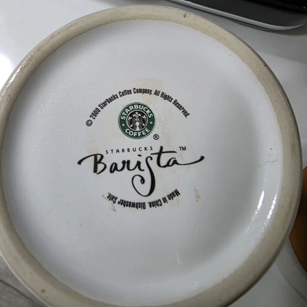 Vintage Starbucks Barista Coffee Canister, from the year 2000.